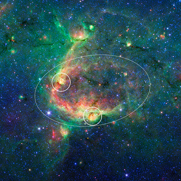 [Spitzer Sees Milky Way's Blooming Countryside]