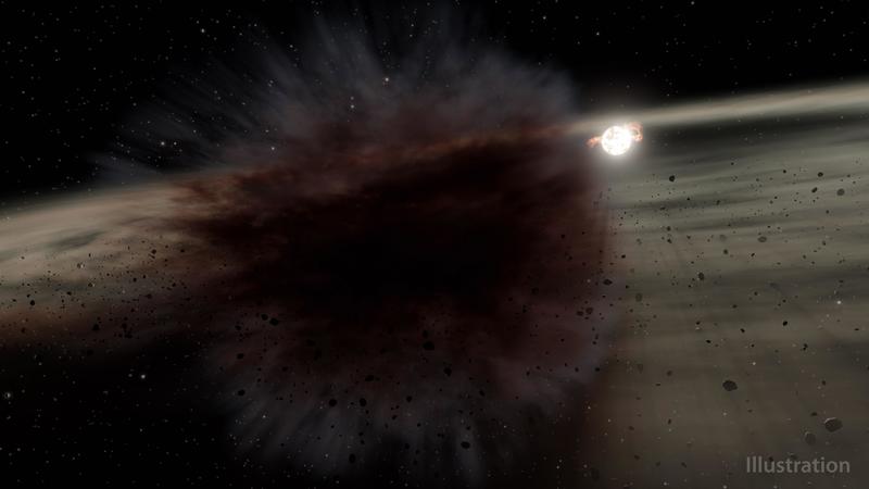 Planetesimal collision around star